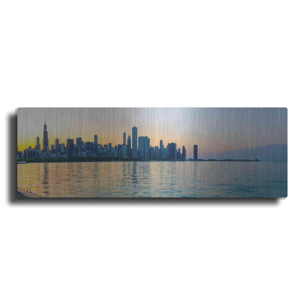 'Good Morning Chicago' by Luxe Portfolio – Metal Wall Art