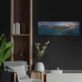 'Curieuse Island Seychelles Pano' by Luxe Portfolio – Metal Wall Art, 36x12 room view