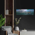 'South Beach Twilight' by Luxe Portfolio – Metal Wall Art, 36x12 room view