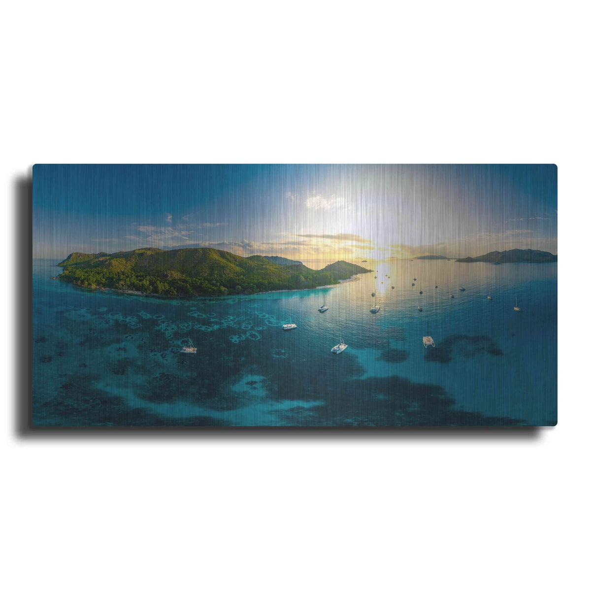 'Seychelles Dreams' by Luxe Portfolio – Metal Wall Art