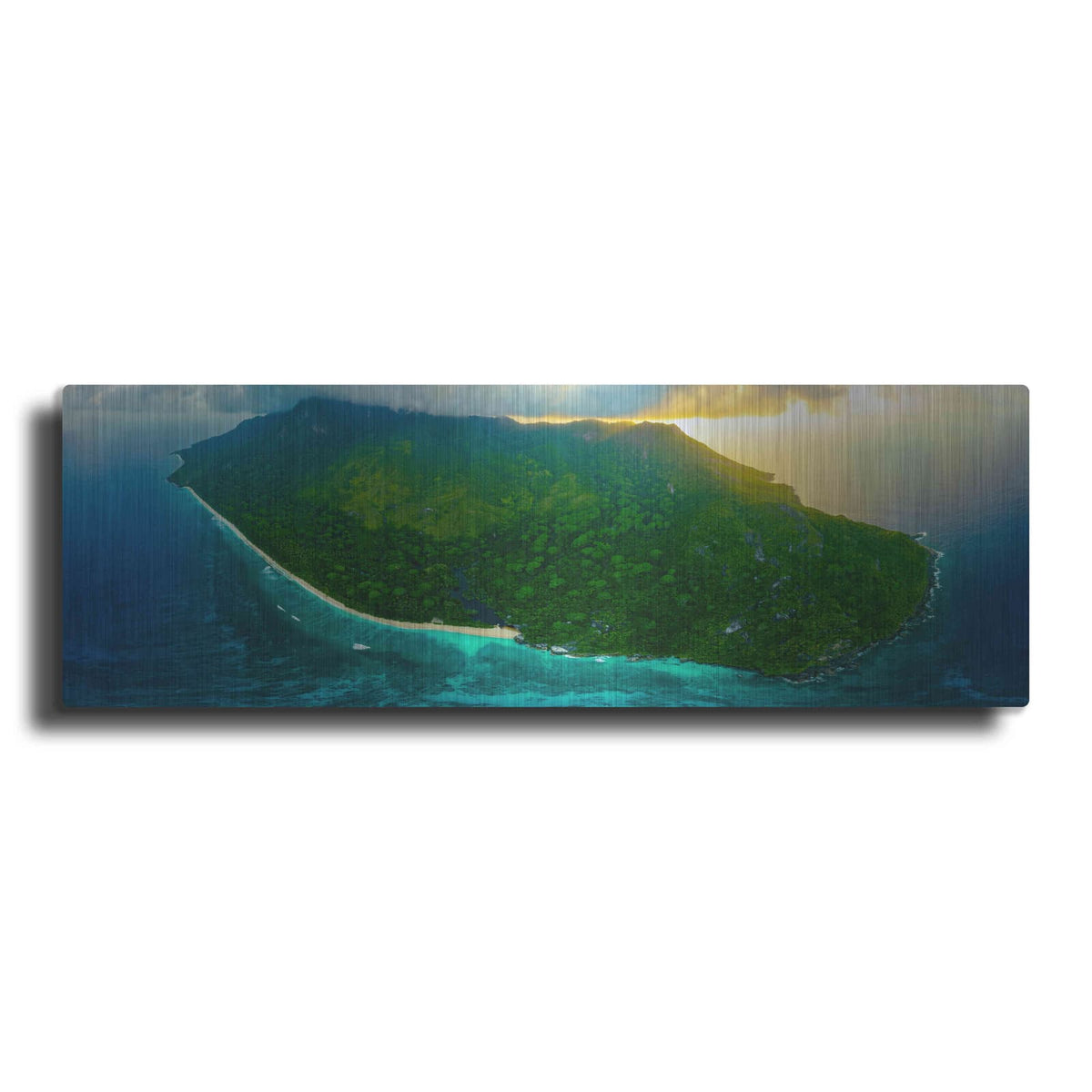 'Green Seychelles' by Luxe Portfolio – Metal Wall Art