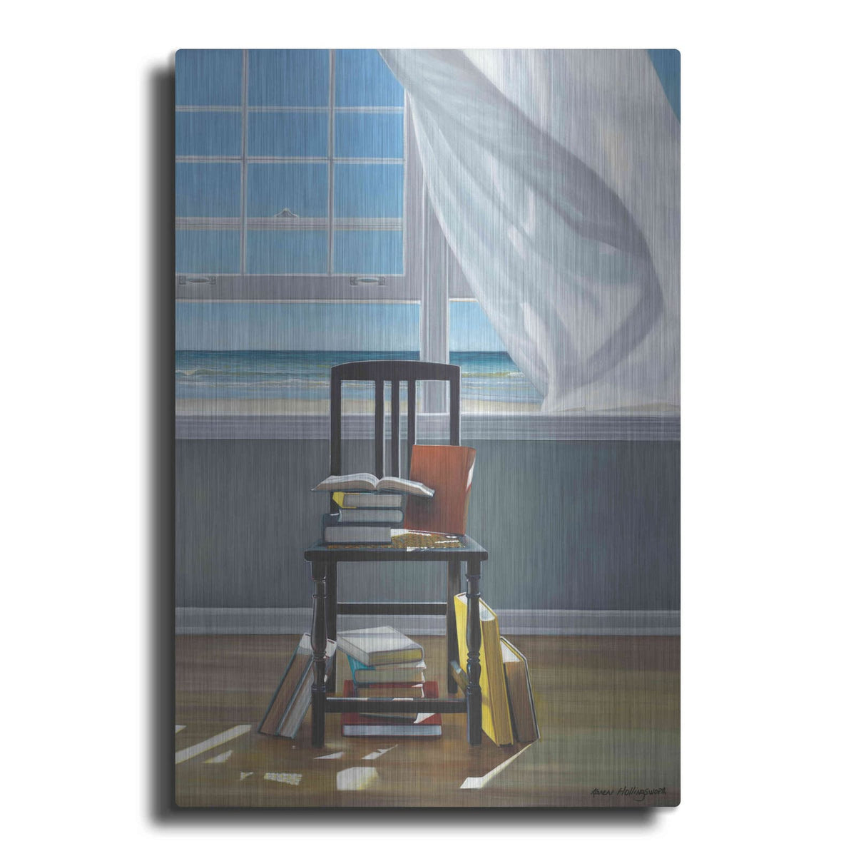 'Beach Scholar' by Karen Hollingsworth – Metal Wall Art