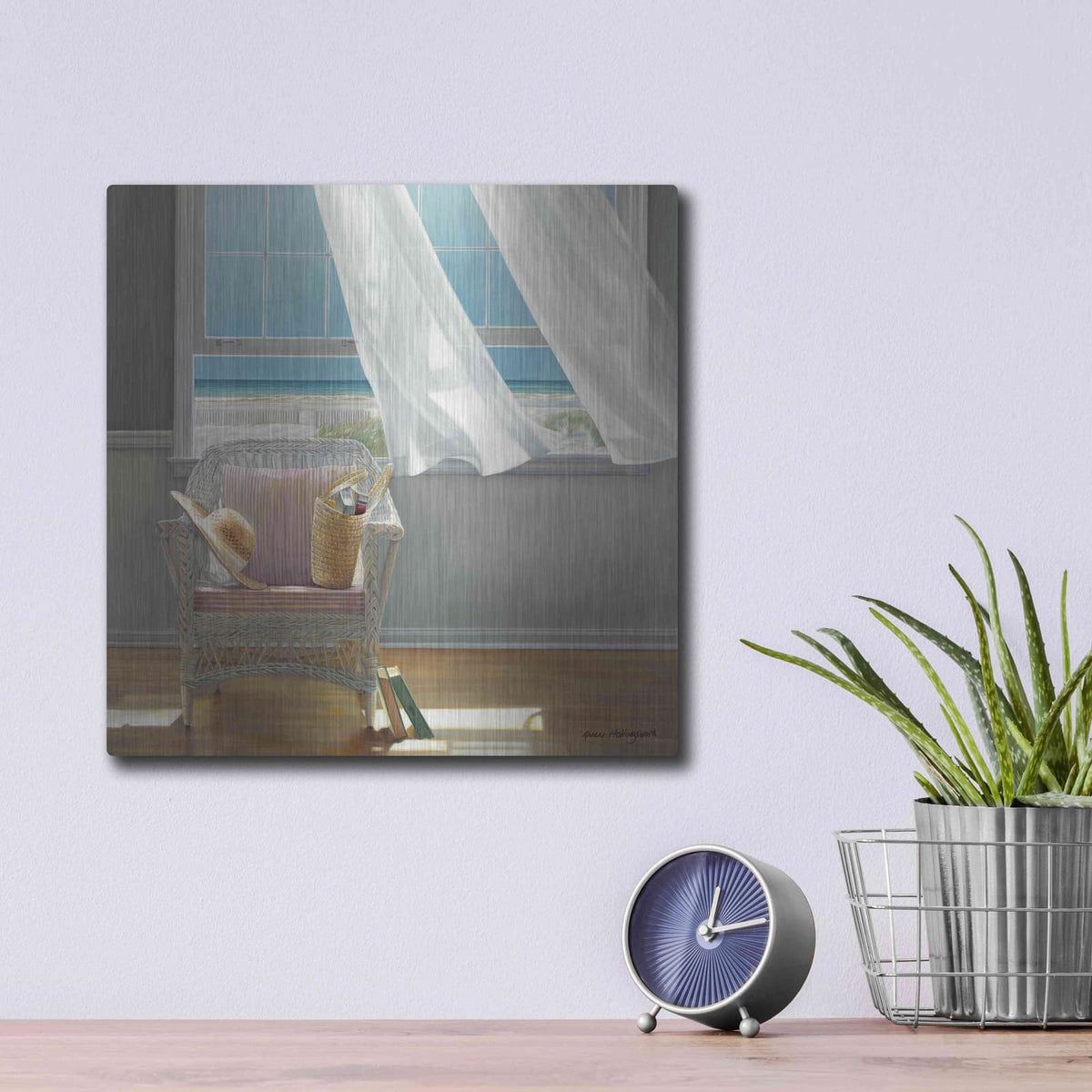 'Getaway' by Karen Hollingsworth – Metal Wall Art, 12x12 room view