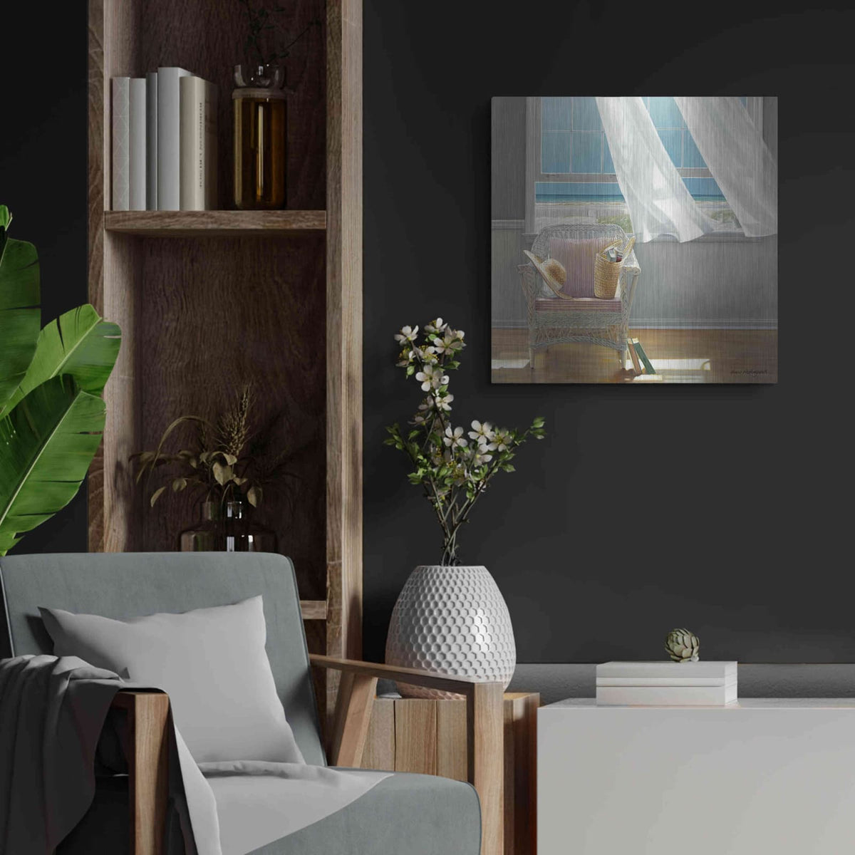 'Getaway' by Karen Hollingsworth – Metal Wall Art, 24x24 room view