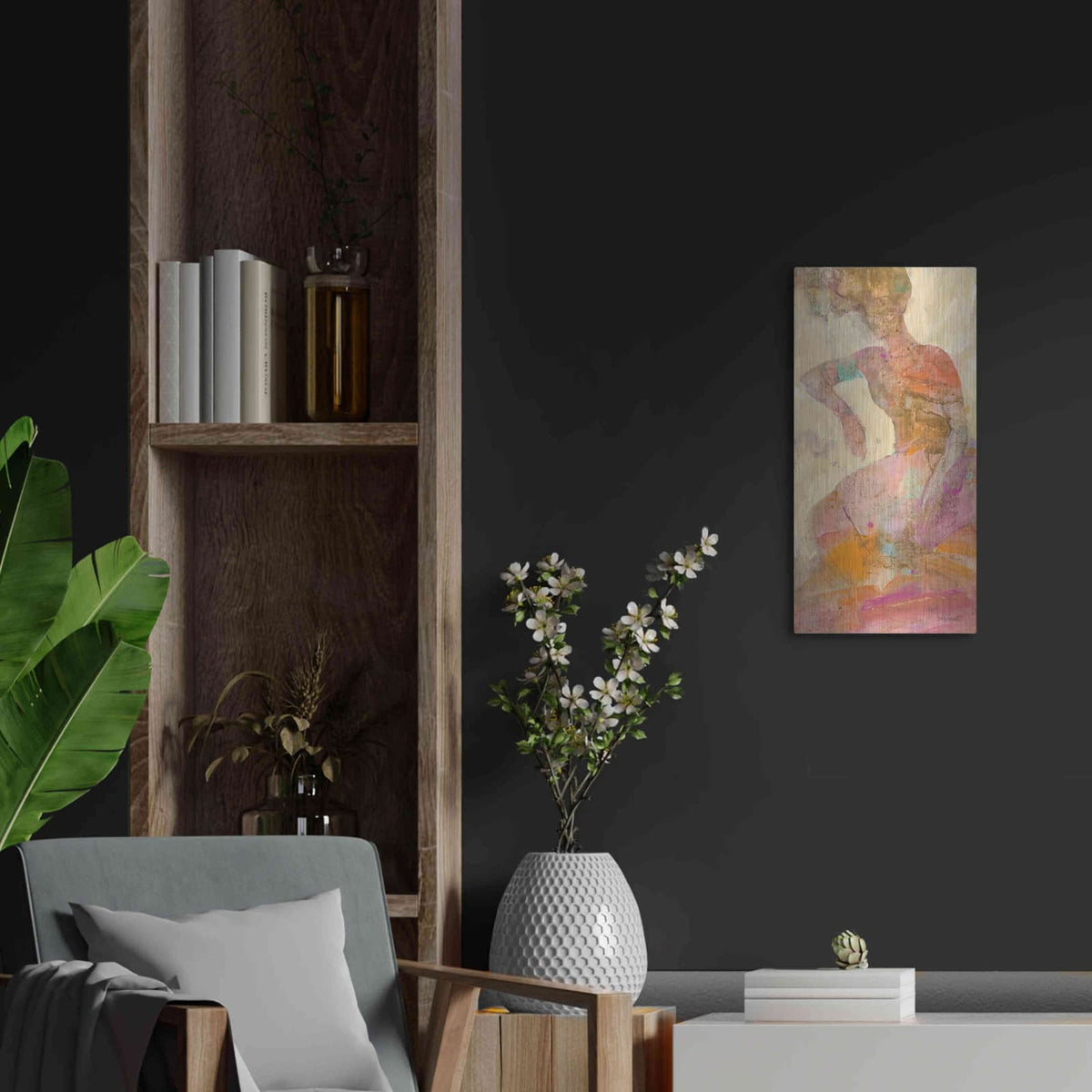 'Reflection II' by Albena Hristova – Metal Wall Art, 12x24 room view