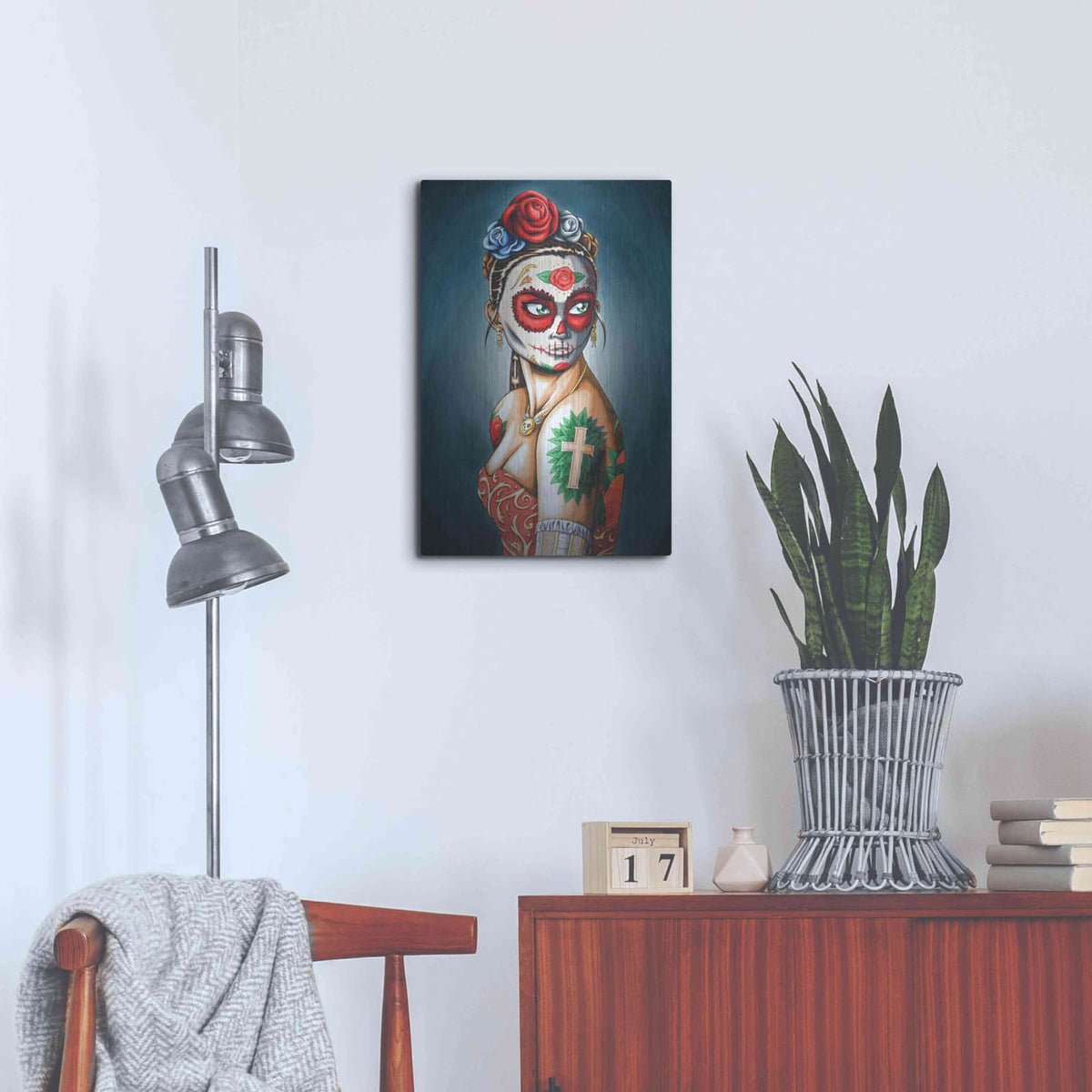 'Luna' by Nicholas Ivins – Metal Wall Art, 16x24 room view
