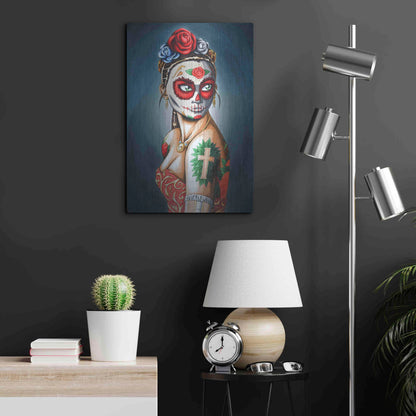 Luxe Metal Art 'Luna' by Nicholas Ivins,16x24