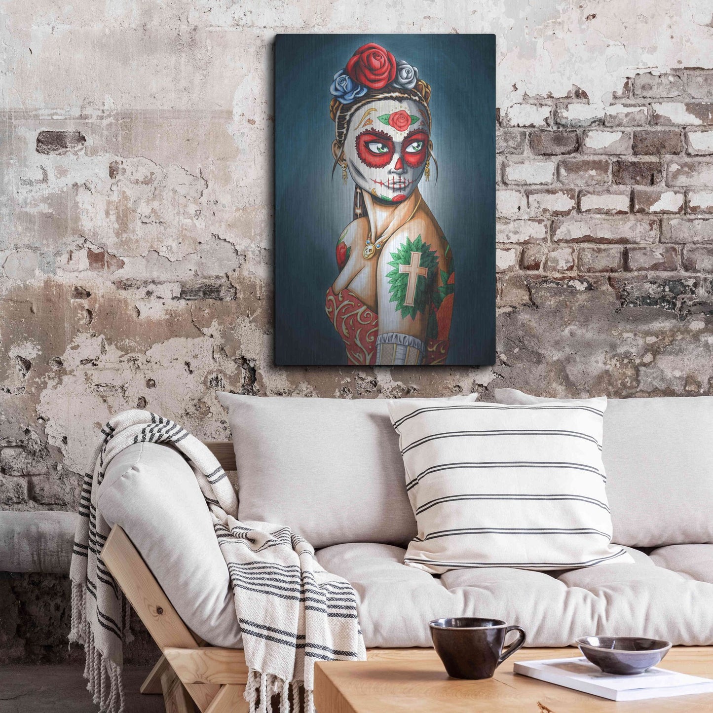 Luxe Metal Art 'Luna' by Nicholas Ivins,24x36