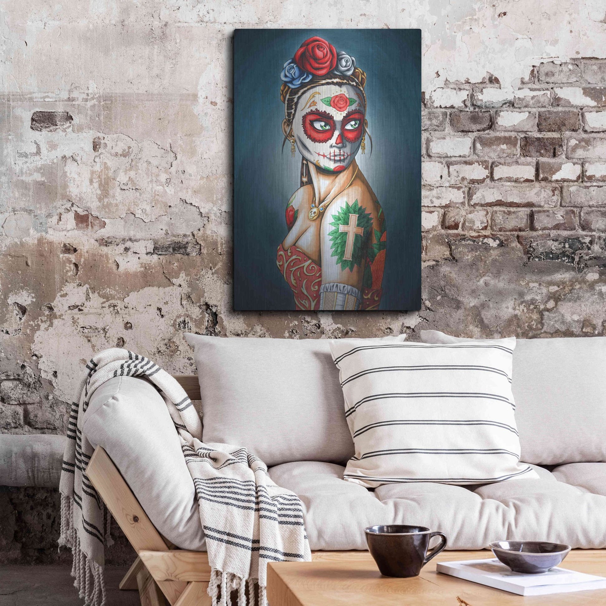 Luxe Metal Art 'Luna' by Nicholas Ivins,24x36