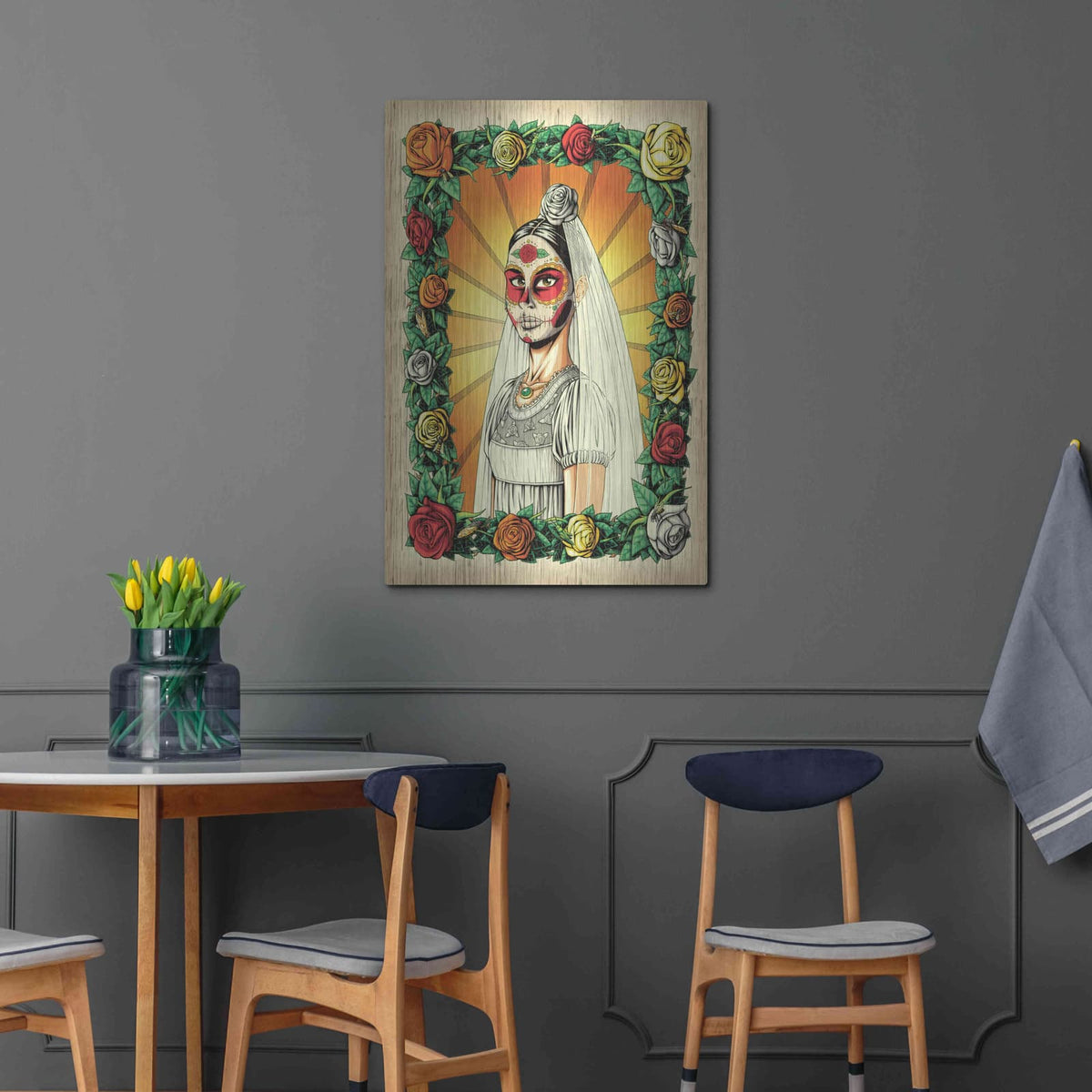 'Muerta Bride' by Nicholas Ivins – Metal Wall Art, 24x36 room view