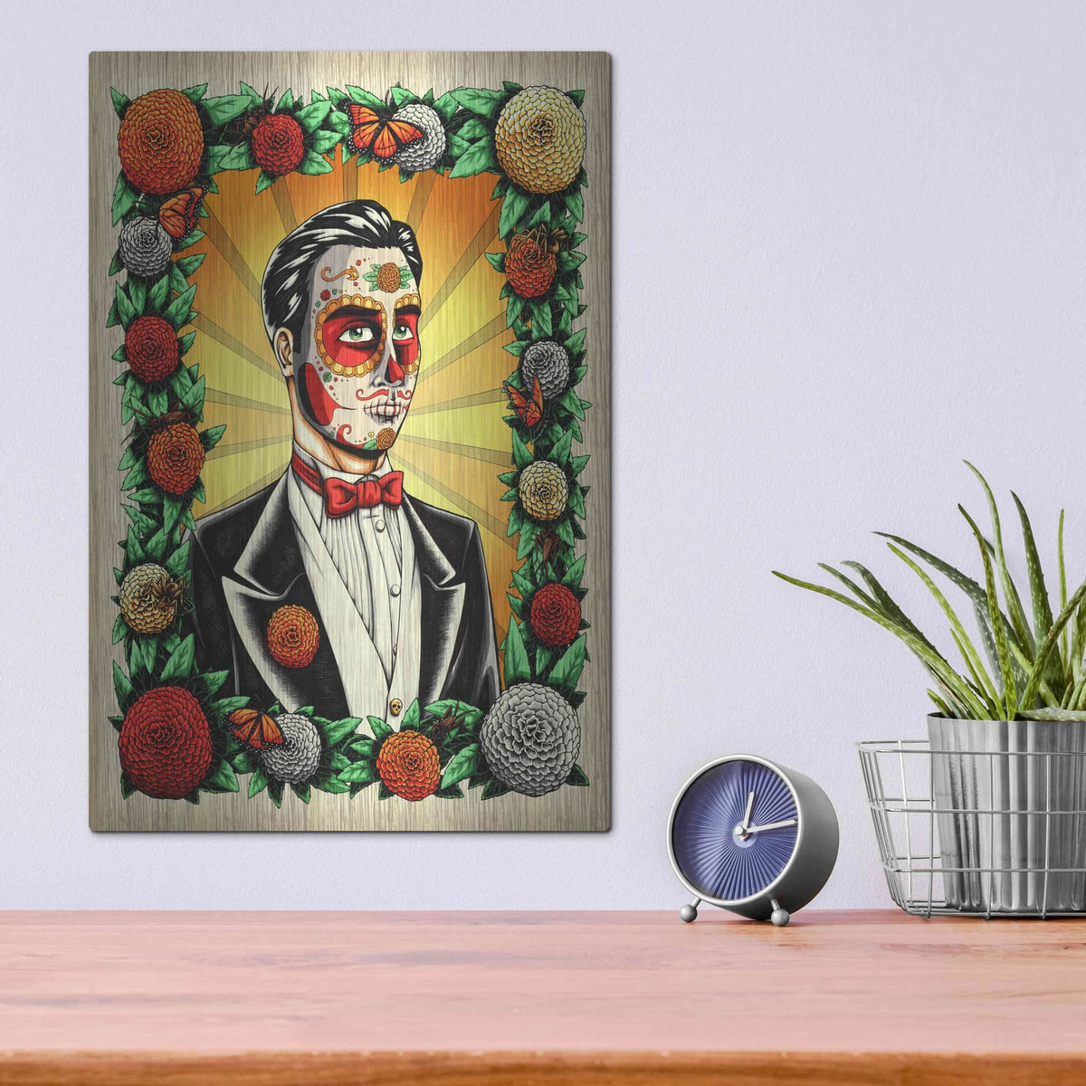 'Muerto Groom' by Nicholas Ivins – Metal Wall Art, 12x16 room view