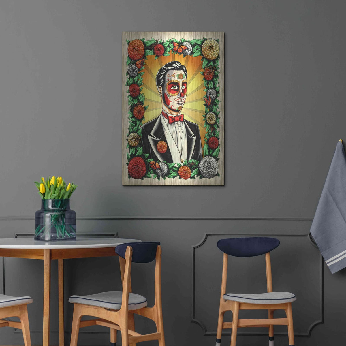 'Muerto Groom' by Nicholas Ivins – Metal Wall Art, 24x36 room view
