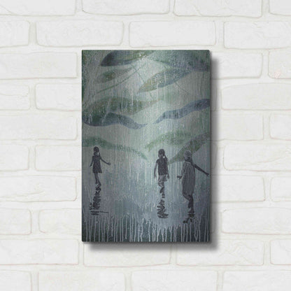 Luxe Metal Art 'A HARD RAIN'S A-GONNA FALL' by DB Waterman,12x16