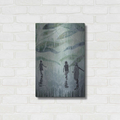 Luxe Metal Art 'A HARD RAIN'S A-GONNA FALL' by DB Waterman,16x24