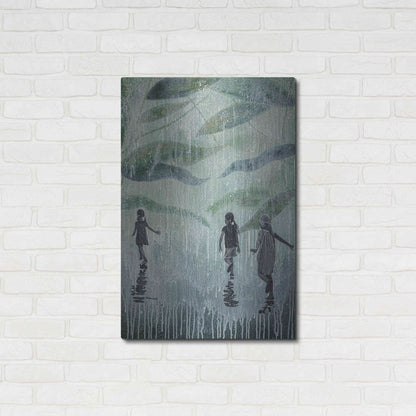 Luxe Metal Art 'A HARD RAIN'S A-GONNA FALL' by DB Waterman,24x36