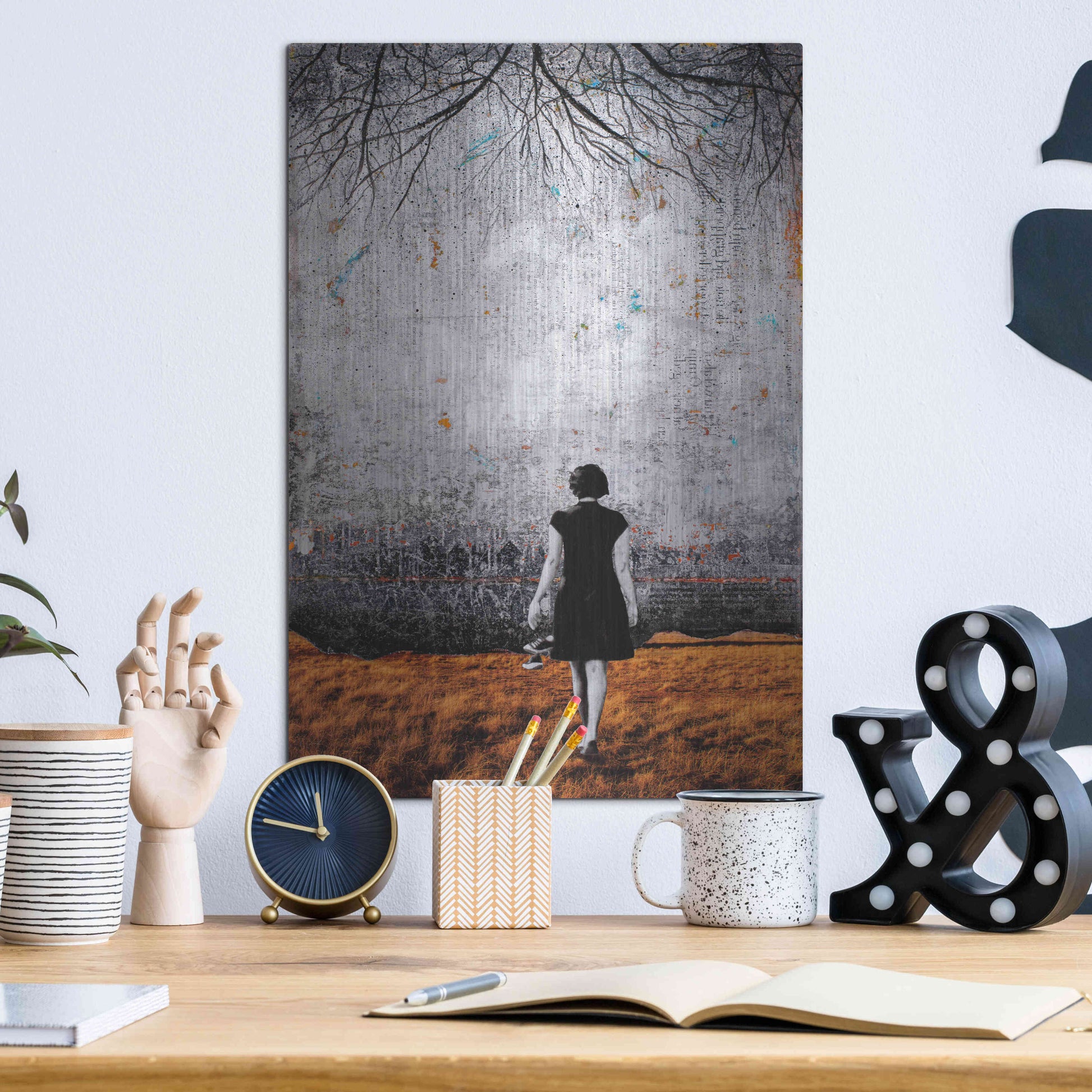 Luxe Metal Art 'A NEW DAY DAWNS' by DB Waterman,12x16