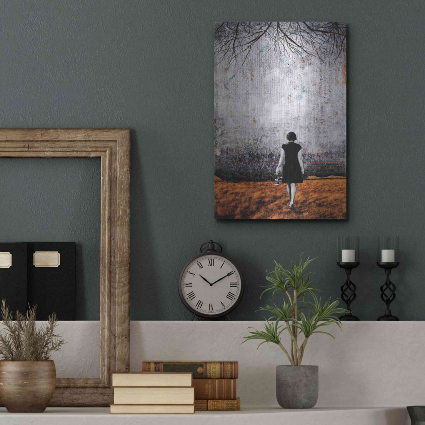 Luxe Metal Art 'A NEW DAY DAWNS' by DB Waterman,12x16