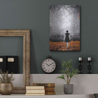 Luxe Metal Art 'A NEW DAY DAWNS' by DB Waterman,12x16