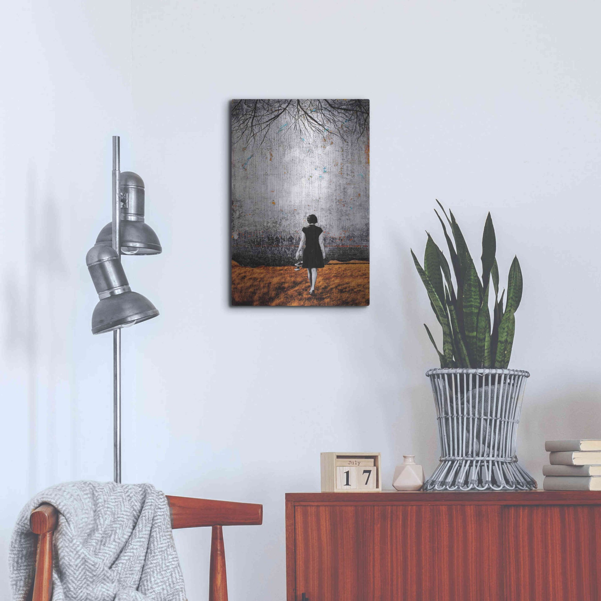 Luxe Metal Art 'A NEW DAY DAWNS' by DB Waterman,16x24