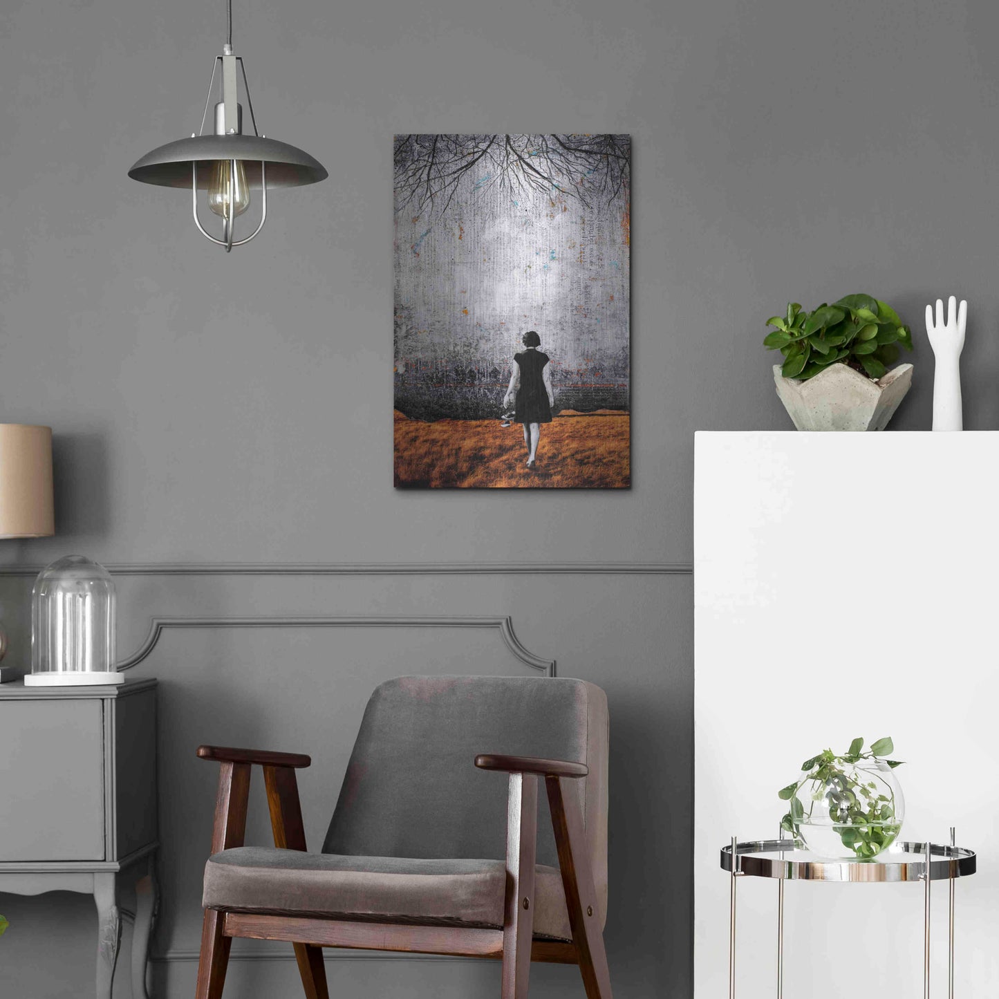 Luxe Metal Art 'A NEW DAY DAWNS' by DB Waterman,16x24