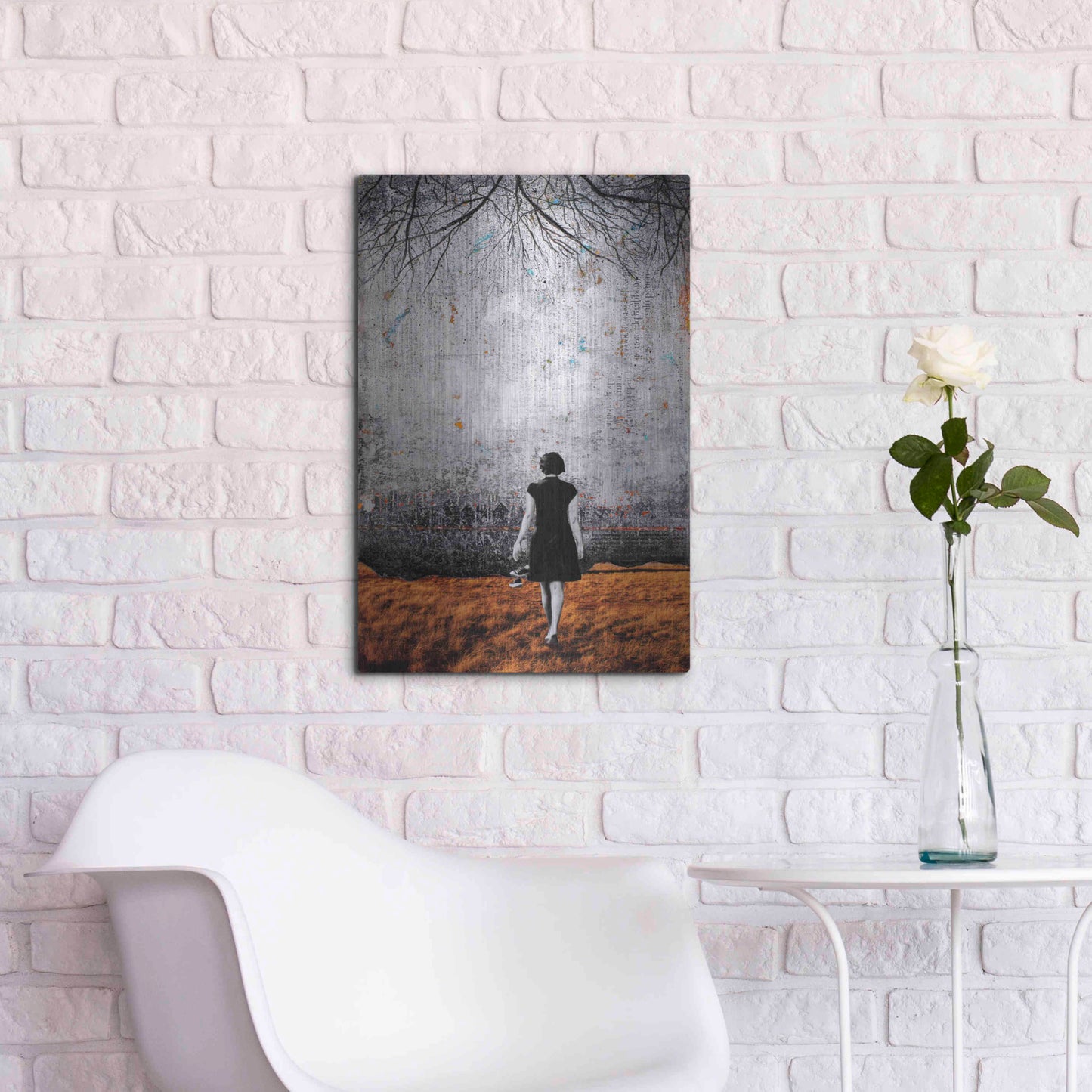 Luxe Metal Art 'A NEW DAY DAWNS' by DB Waterman,16x24