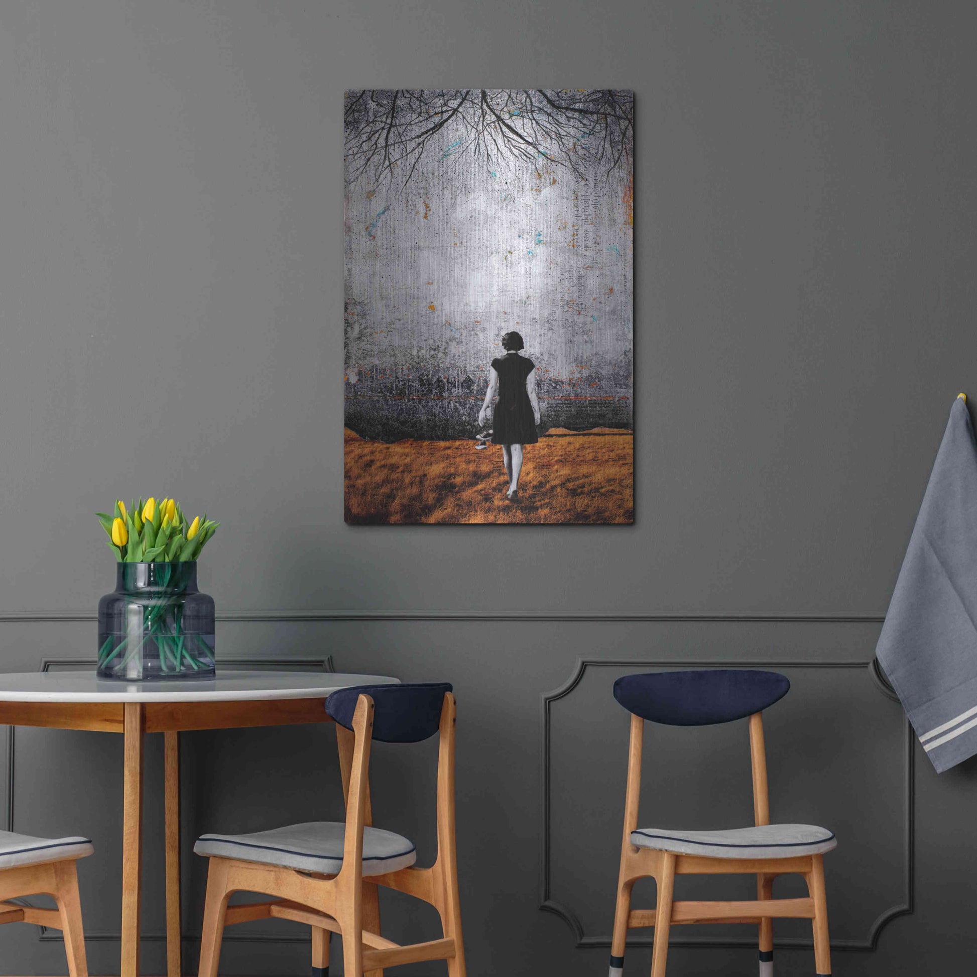 Luxe Metal Art 'A NEW DAY DAWNS' by DB Waterman,24x36