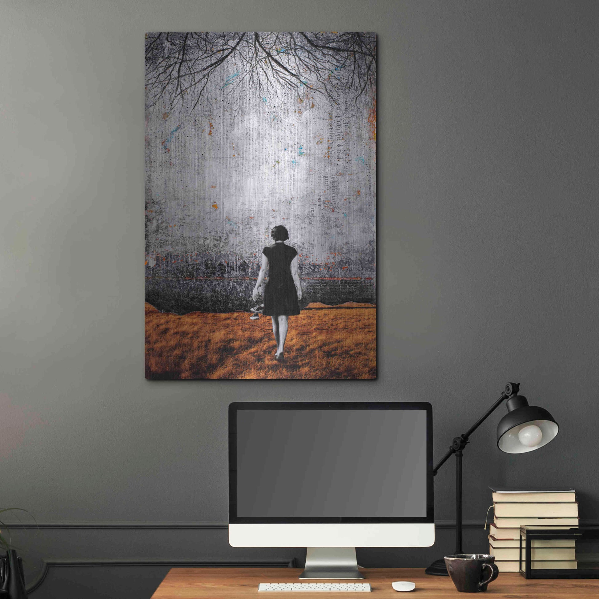 Luxe Metal Art 'A NEW DAY DAWNS' by DB Waterman,24x36