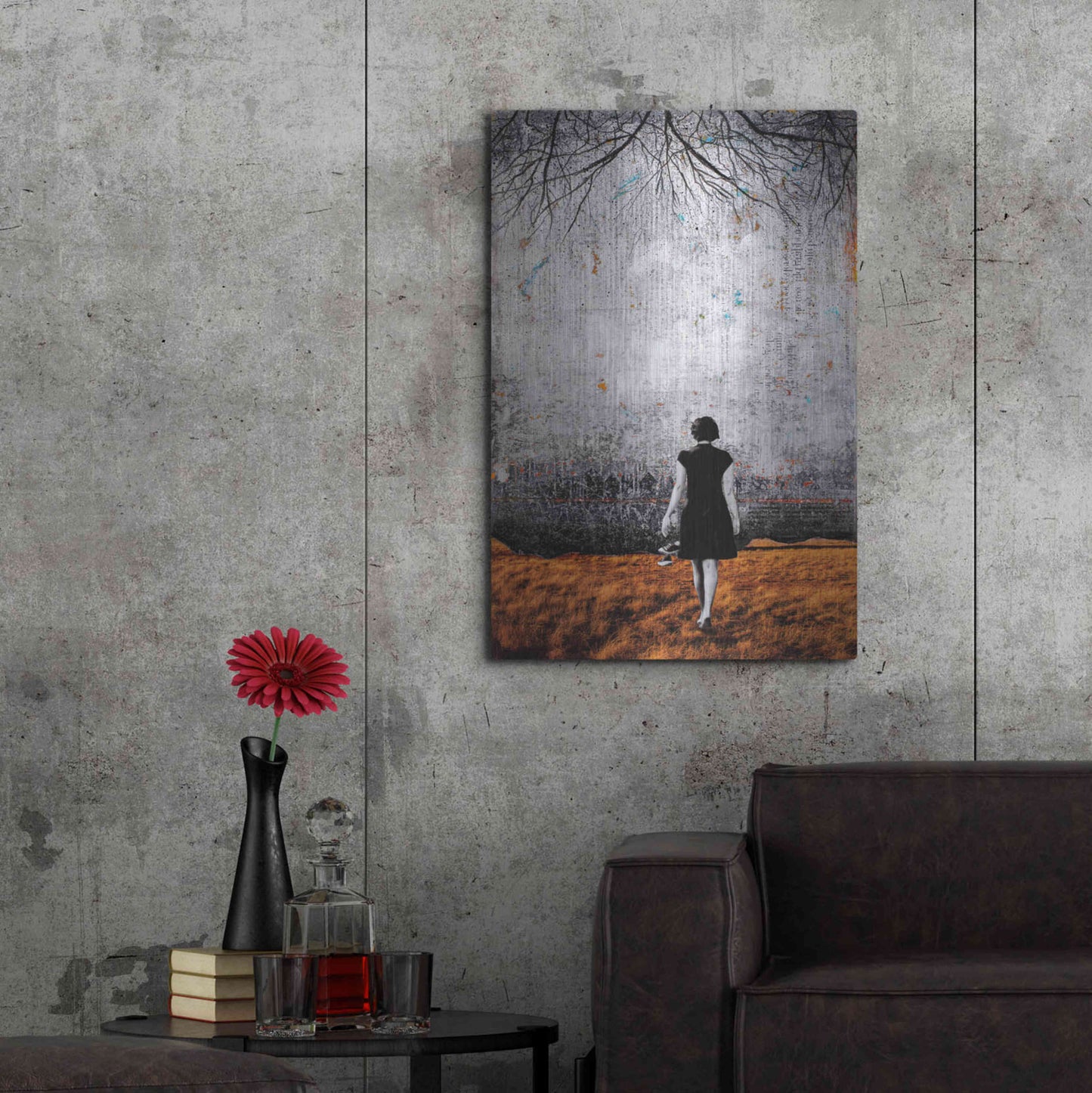 Luxe Metal Art 'A NEW DAY DAWNS' by DB Waterman,24x36