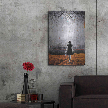 Luxe Metal Art 'A NEW DAY DAWNS' by DB Waterman,24x36