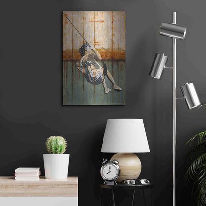 Luxe Metal Art 'A TENDER AGE' by DB Waterman,16x24
