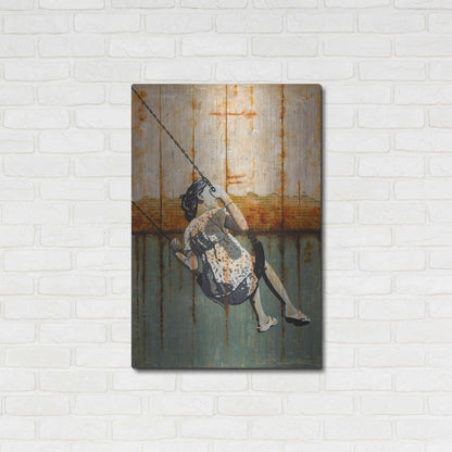 Luxe Metal Art 'A TENDER AGE' by DB Waterman,24x36