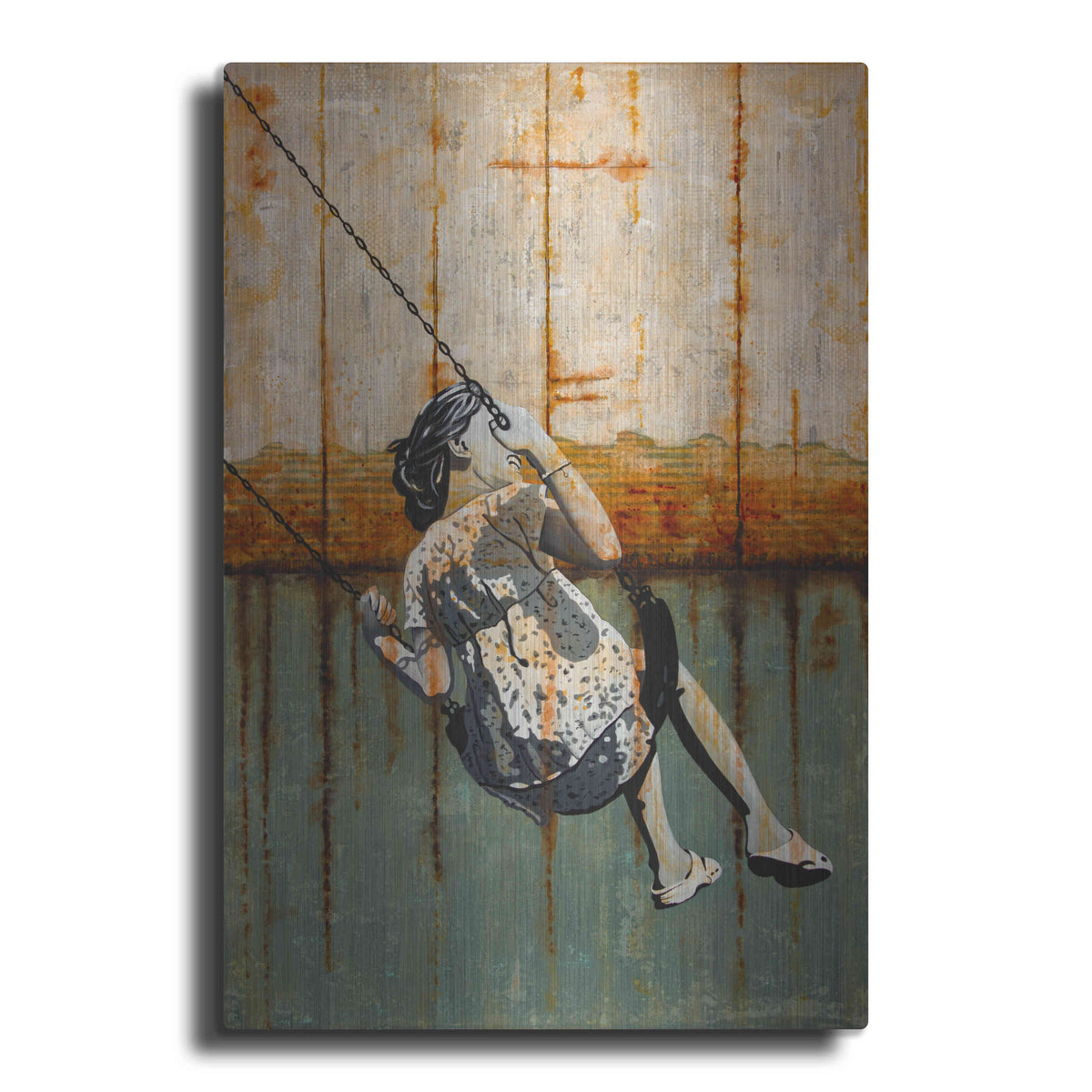 Luxe Metal Art 'A TENDER AGE' by DB Waterman