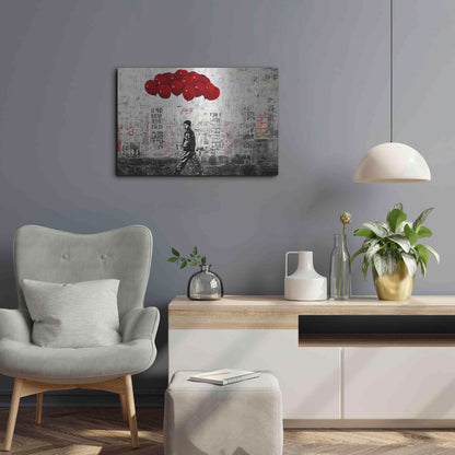 Luxe Metal Art 'BIT OF HAPPINESS' by DB Waterman,24x16