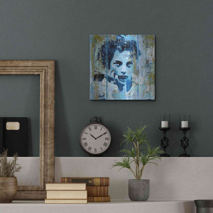 Luxe Metal Art 'BLUE MONDAY' by DB Waterman,12x12