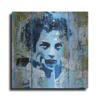 Luxe Metal Art 'BLUE MONDAY' by DB Waterman