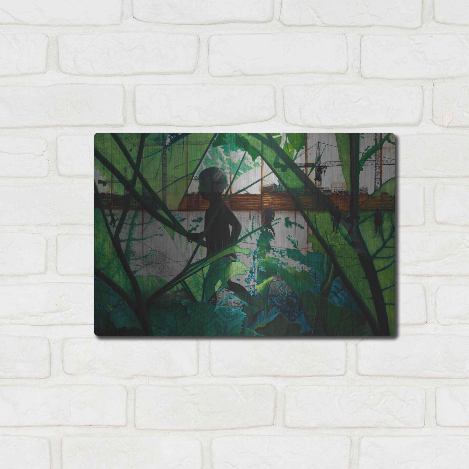 Luxe Metal Art 'CHILD IN TIME' by DB Waterman,16x12