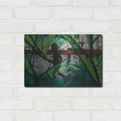 Luxe Metal Art 'CHILD IN TIME' by DB Waterman,16x12