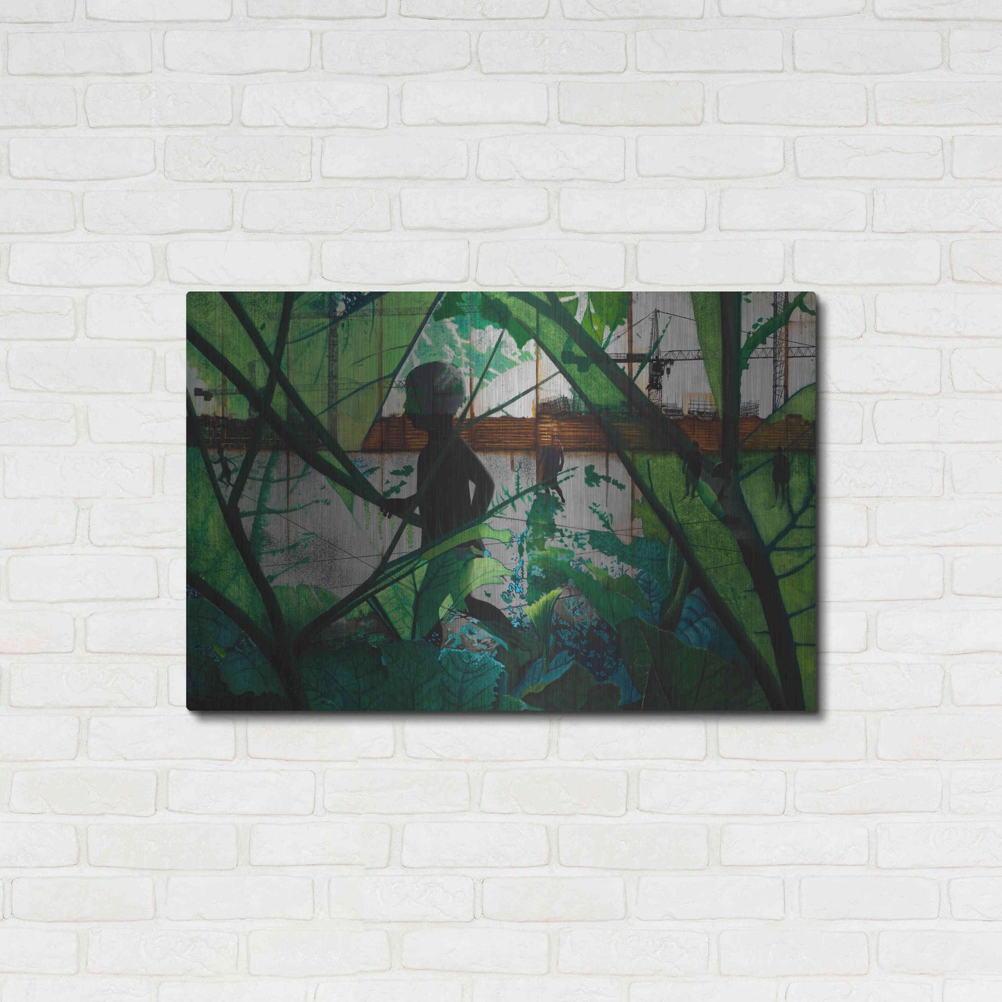 Luxe Metal Art 'CHILD IN TIME' by DB Waterman,36x24