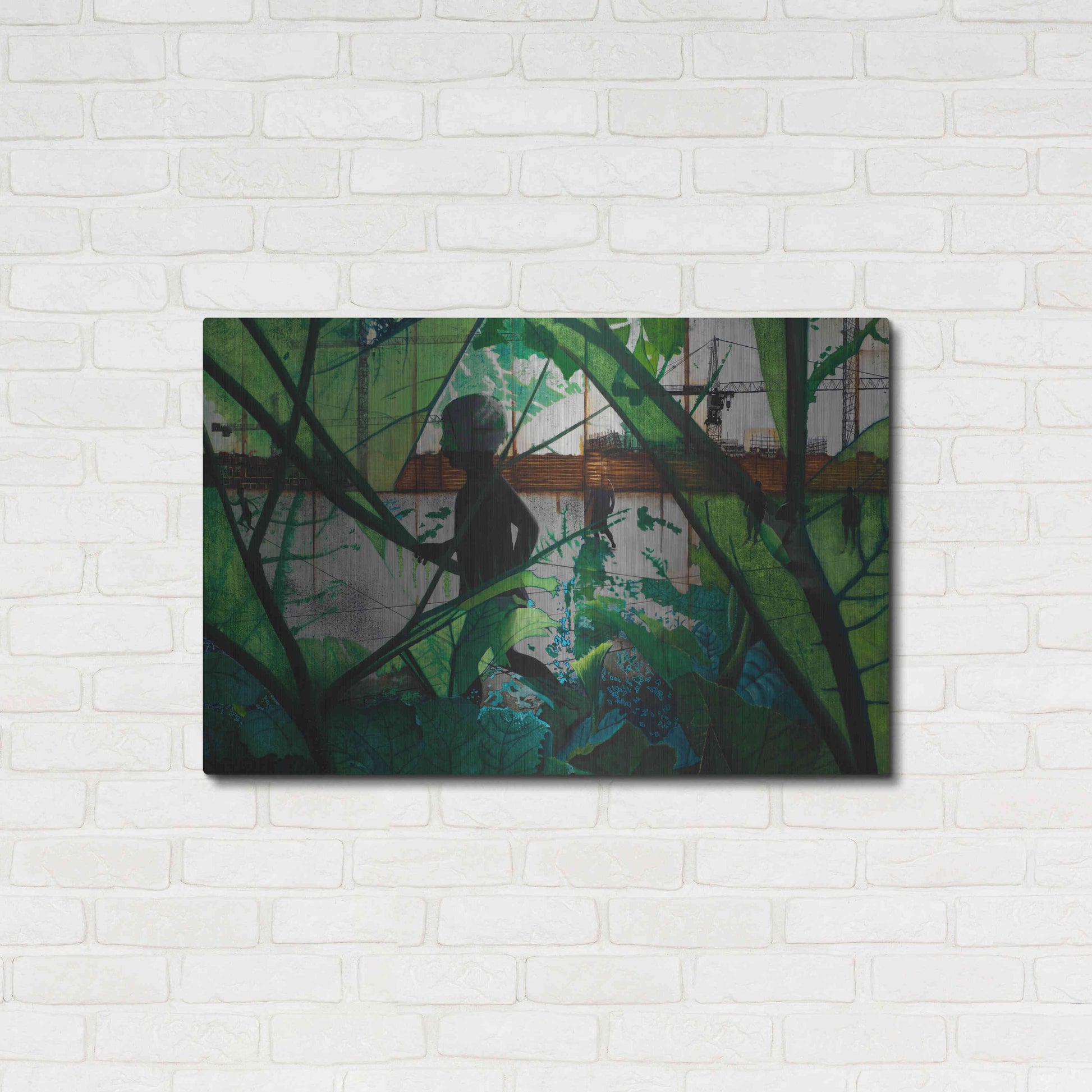 Luxe Metal Art 'CHILD IN TIME' by DB Waterman,36x24