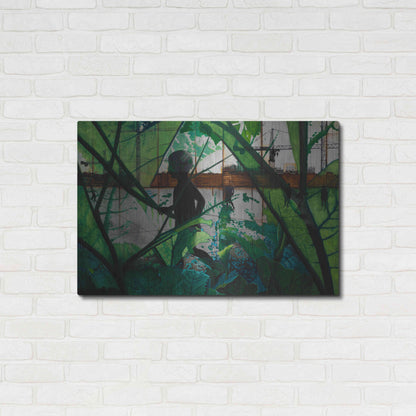 Luxe Metal Art 'CHILD IN TIME' by DB Waterman,36x24