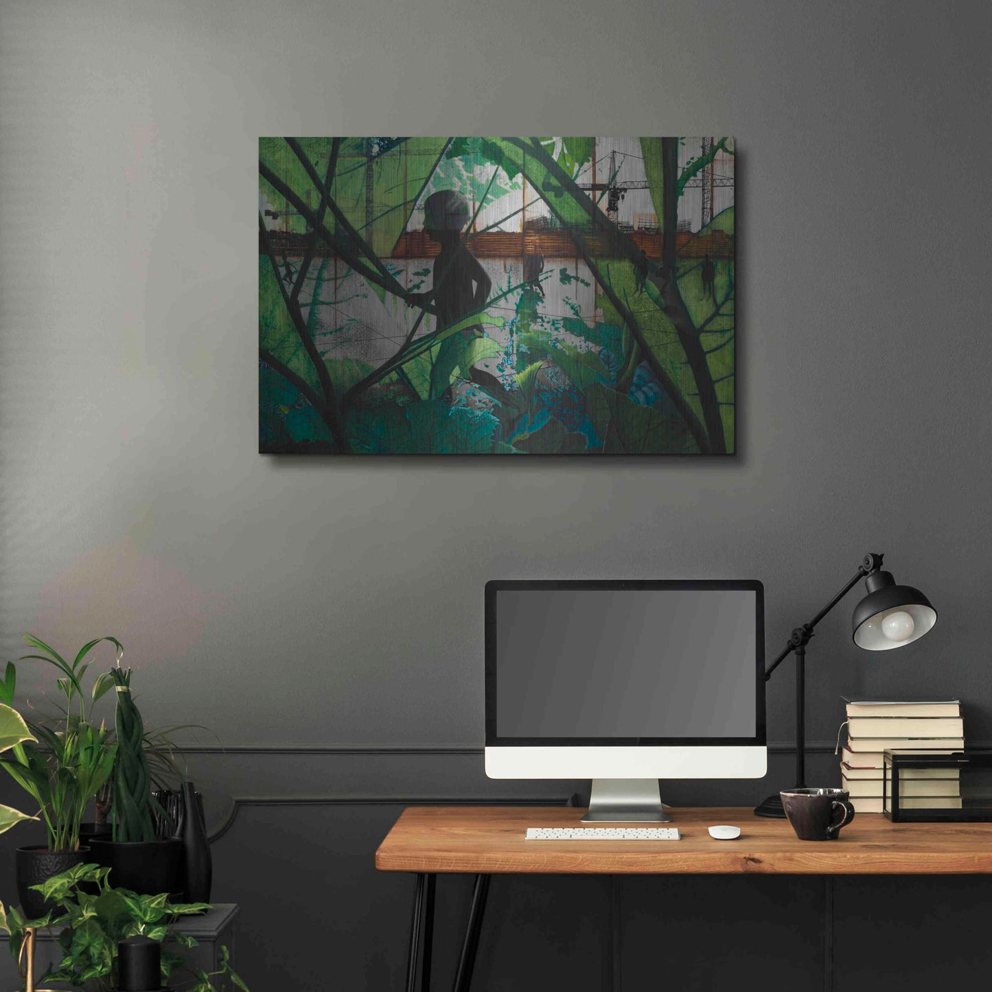 Luxe Metal Art 'CHILD IN TIME' by DB Waterman,36x24