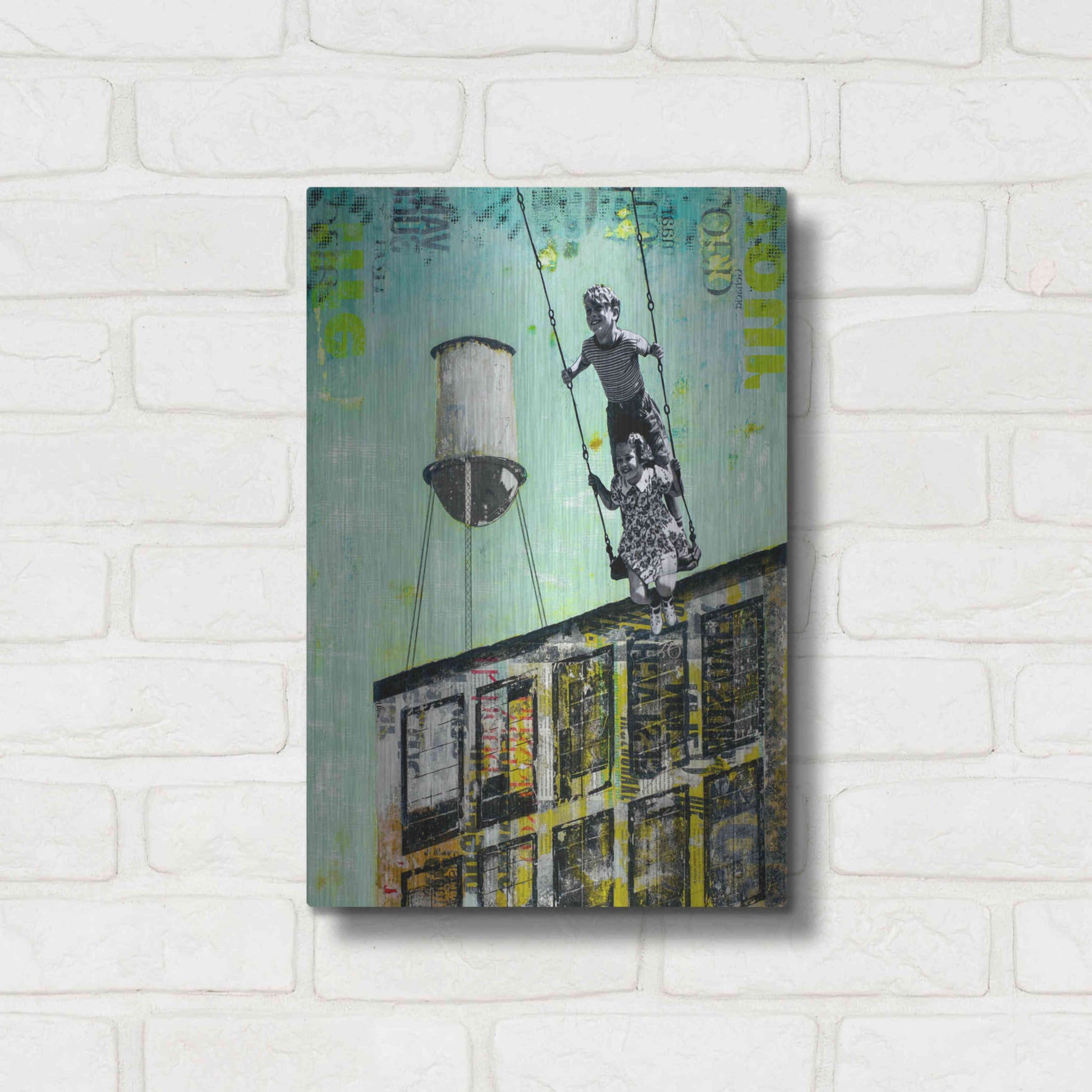 Luxe Metal Art 'DAY AT UNCLE BOB II' by DB Waterman,12x16