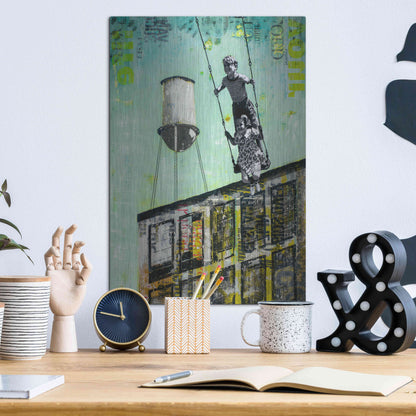 Luxe Metal Art 'DAY AT UNCLE BOB II' by DB Waterman,12x16