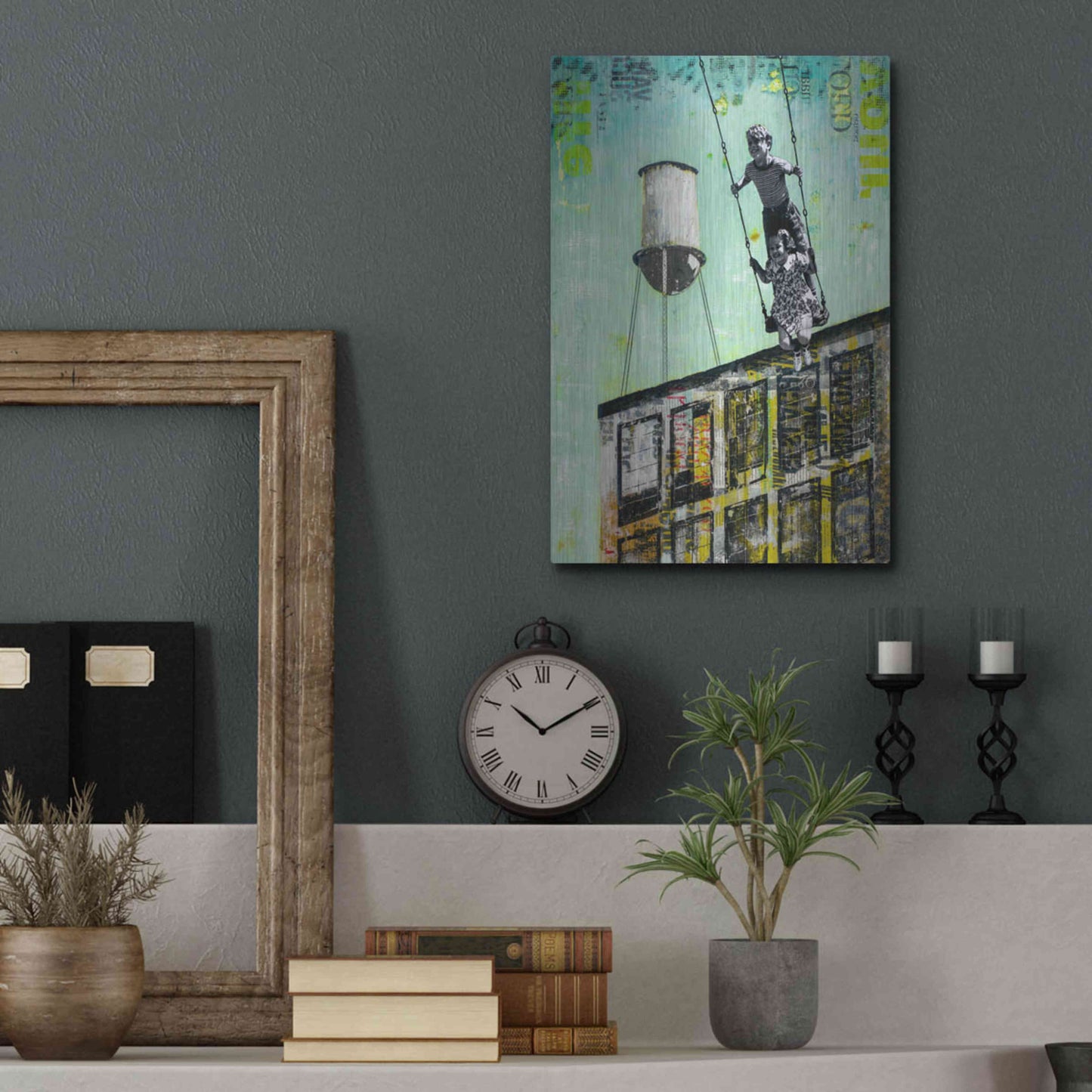 Luxe Metal Art 'DAY AT UNCLE BOB II' by DB Waterman,12x16