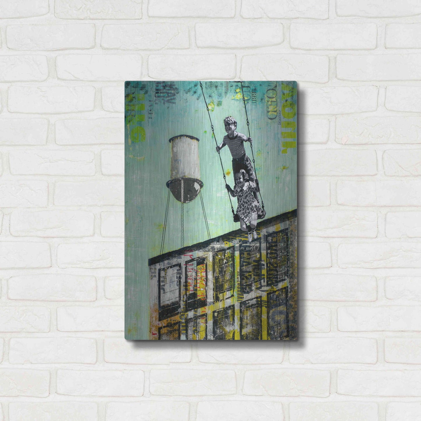 Luxe Metal Art 'DAY AT UNCLE BOB II' by DB Waterman,16x24