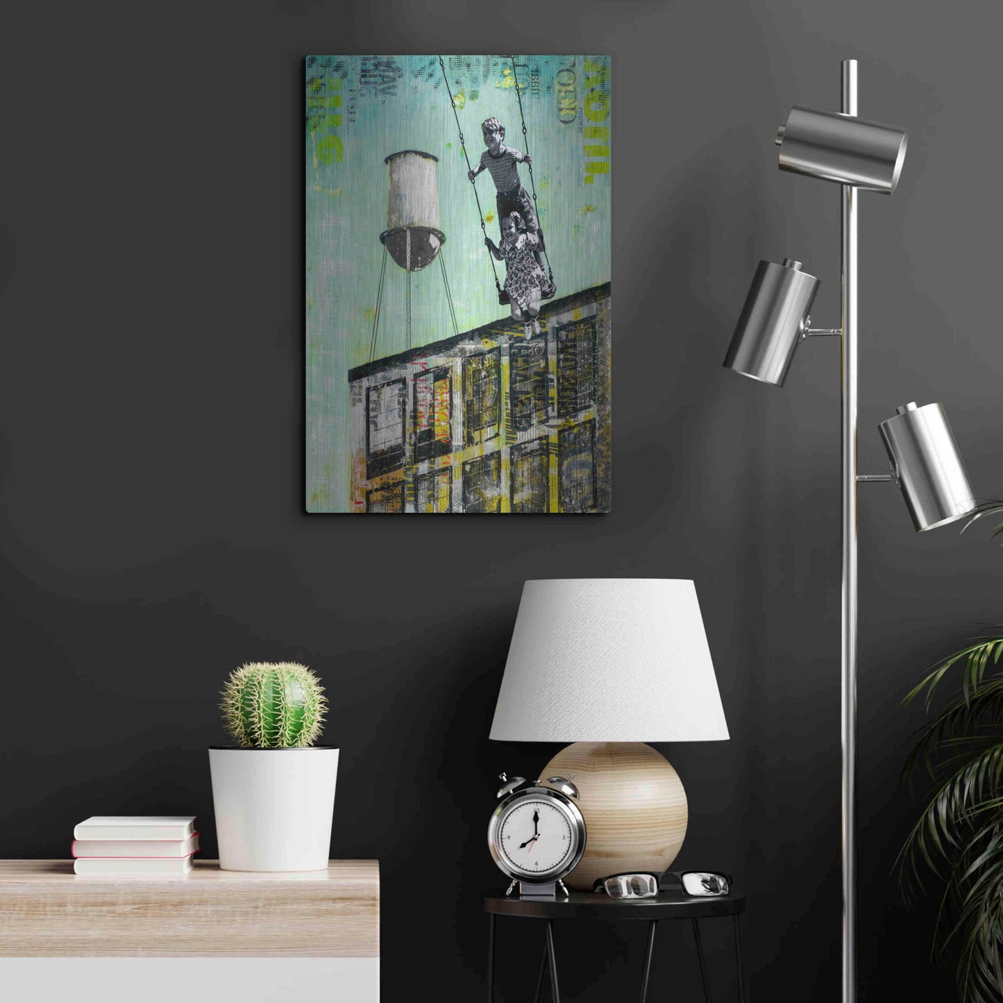 Luxe Metal Art 'DAY AT UNCLE BOB II' by DB Waterman,16x24