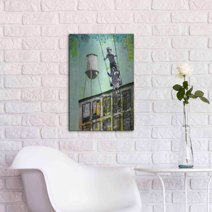 Luxe Metal Art 'DAY AT UNCLE BOB II' by DB Waterman,16x24