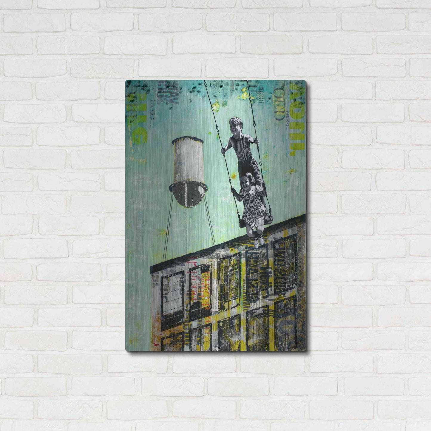 Luxe Metal Art 'DAY AT UNCLE BOB II' by DB Waterman,24x36