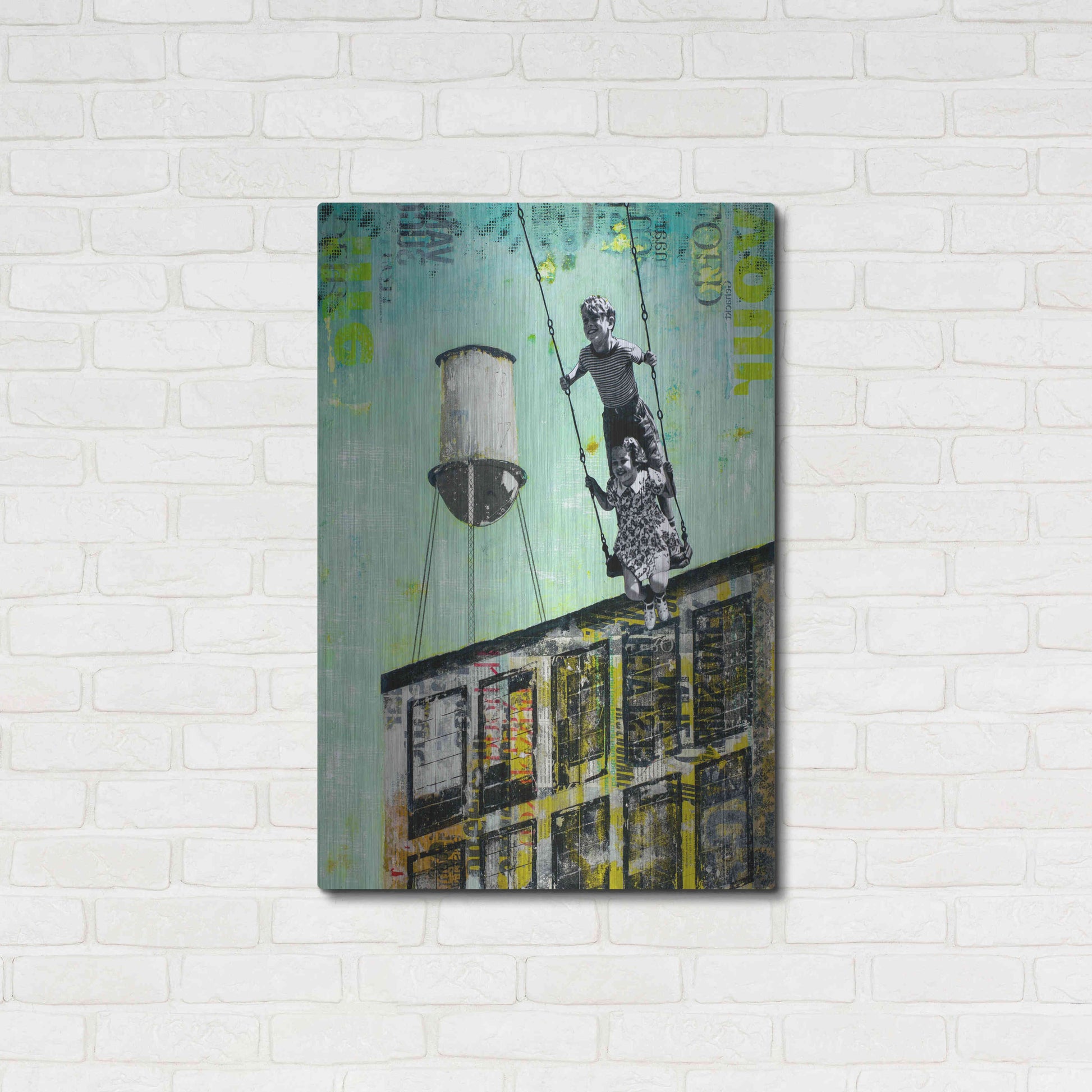 Luxe Metal Art 'DAY AT UNCLE BOB II' by DB Waterman,24x36