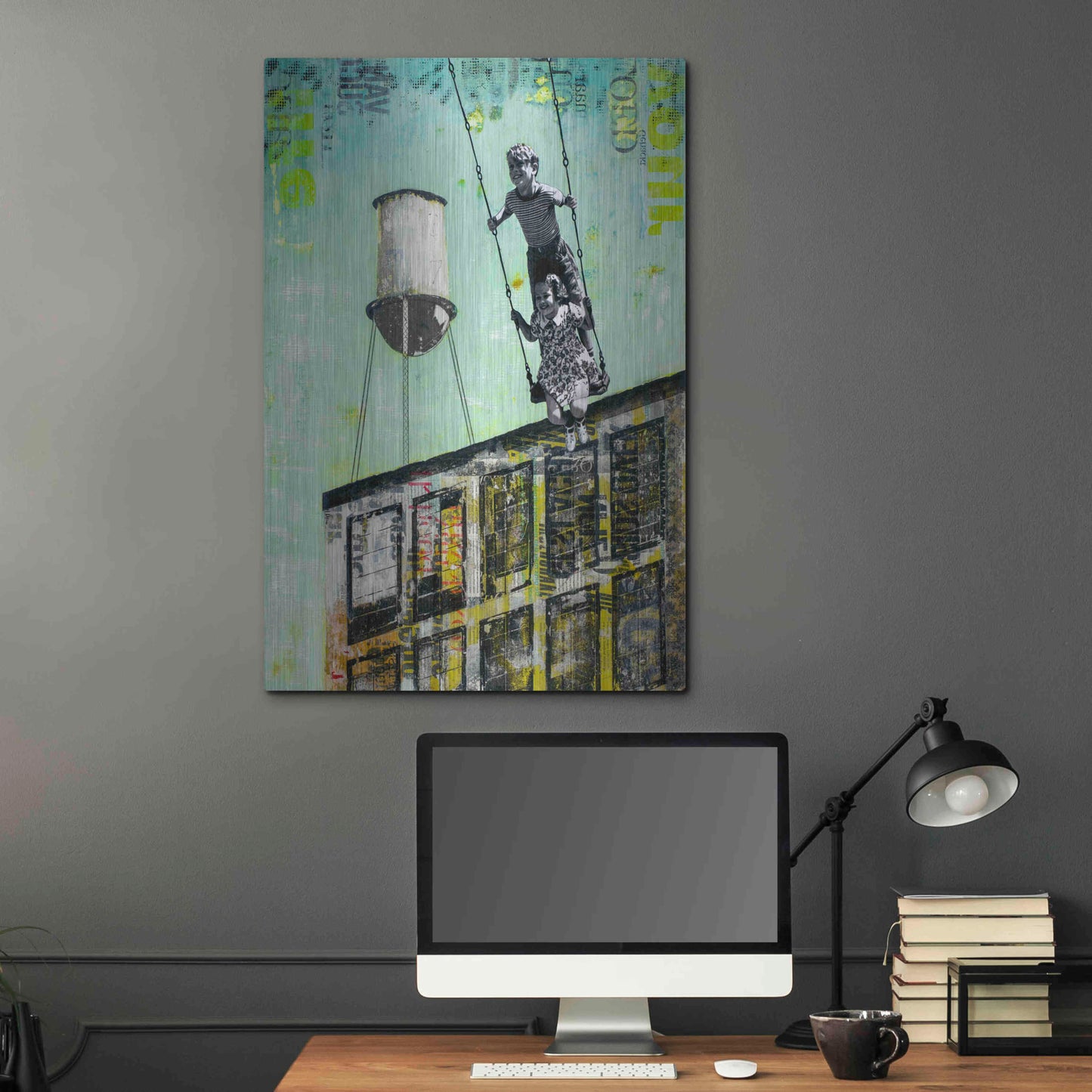 Luxe Metal Art 'DAY AT UNCLE BOB II' by DB Waterman,24x36